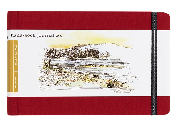 Hand Book Journal 5.5x8.25 Vermilion L/S 130gsm - Click Image to Close