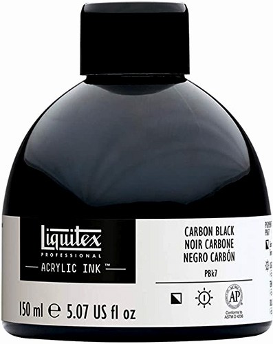 Liquitex Ink Carbon Black 150ml - Click Image to Close