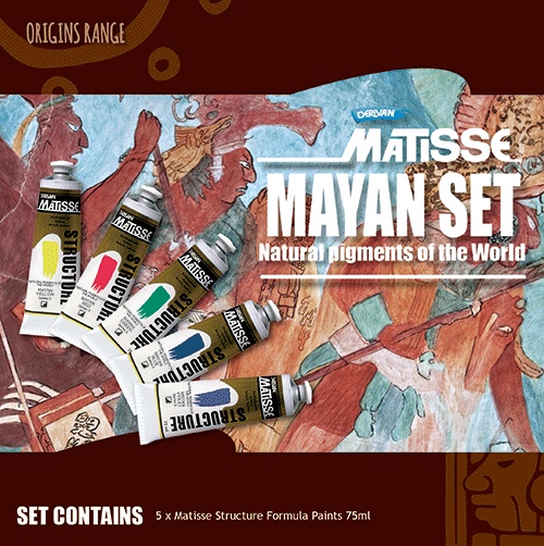 Matisse Structure Acrylic Set Mayan Colours - Click Image to Close