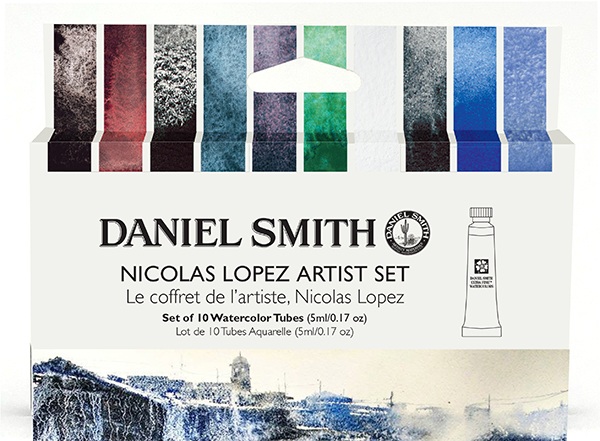 DANIEL SMITH Nicolas Lopez Watercolour Set 10x5ml Tubes - Click Image to Close