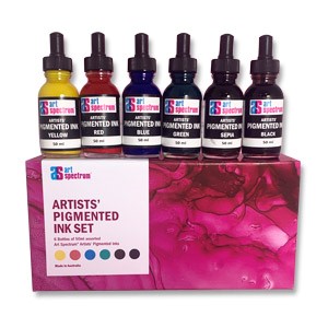 Art Spectrum Pigmented Ink Set 6 - Click Image to Close