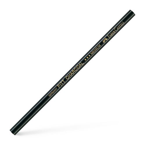 Faber PITT Natural Charcoal Pencil Hard (Wax Free) - Click Image to Close