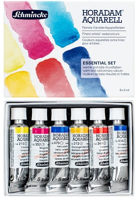 Schmincke Watercolor Paint 5ML College Level Three Primary Color Set  Tubular Illustration Watercolor Paint Painting Supplies