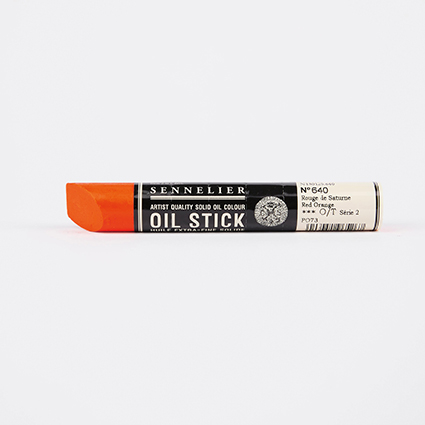 Red Orange Sennelier Paint Stick Regular S2 - Click Image to Close