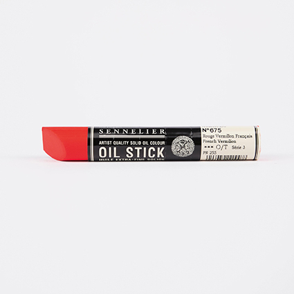 French Vermilion Sennelier Paint Stick Regular S3 - Click Image to Close