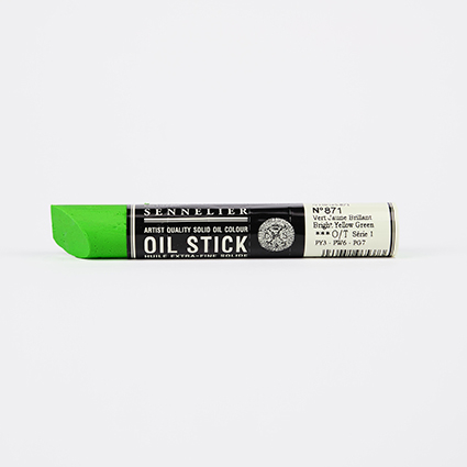 Bright Yellow Green Sennelier Paint Stick Regular S1 - Click Image to Close