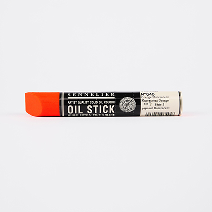 Neon Orange Sennelier Paint Stick Regular S3 - Click Image to Close