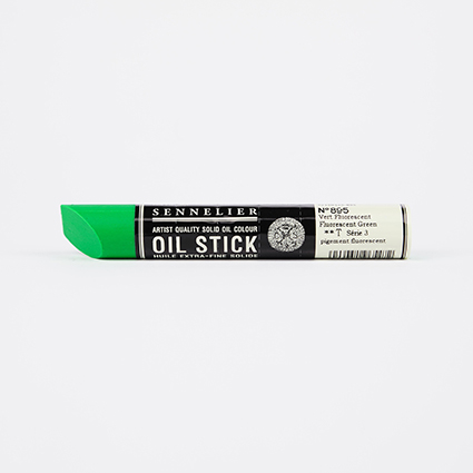 Neon Green Sennelier Paint Stick Regular S3 - Click Image to Close