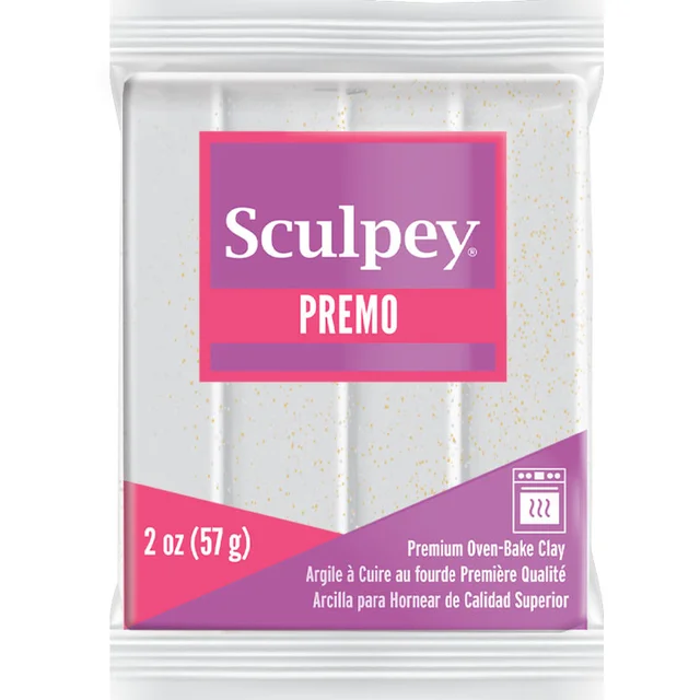 PREMO SCULPEY - 57g - WHITE GOLD GLITTER