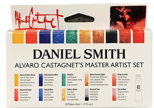 Alvaro Castagnet's Master Artist Set Daniel Smith Watercolor Paint Set - 10  Colours - WaterColourHoarder