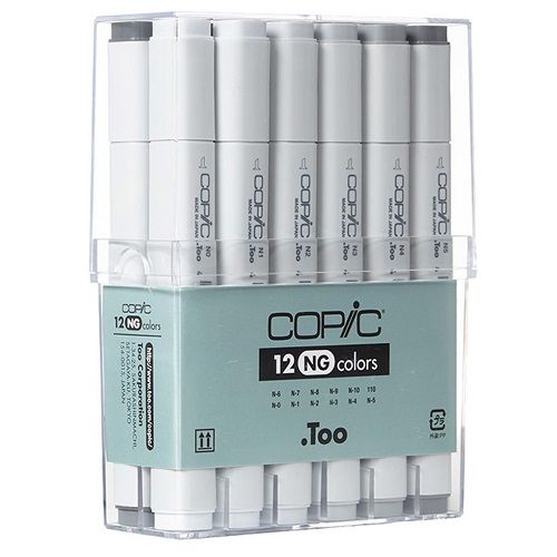 Copic Marker Neutral Grey Set 12 - Click Image to Close