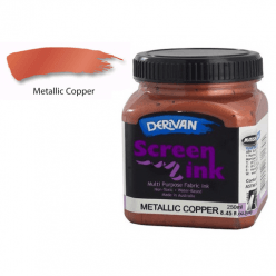 Copper Screen Ink Derivan (Fabric) 250ml