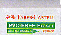 Faber Plastic Eraser Small PVC Free