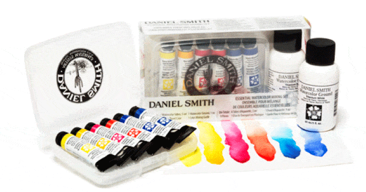 DANIEL SMITH Essentials Mixing Set 6x5ml Tubes with 1oz Ground - Click Image to Close