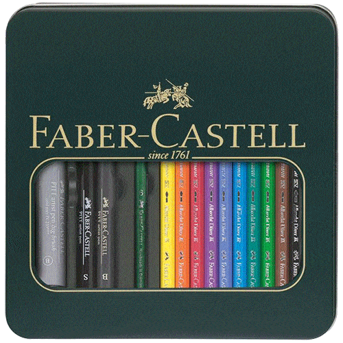 Faber-Castell Mixed media tin Albrecht Dürer + PITT artist pen - Click Image to Close