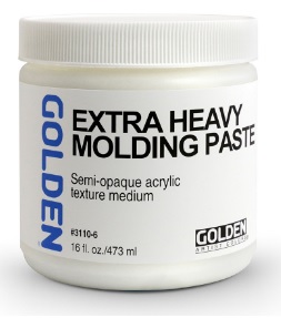 Extra Heavy Molding Paste Golden 236ml - Click Image to Close