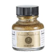 Gold Sennelier Encre Drawing Ink 30ml - Click Image to Close