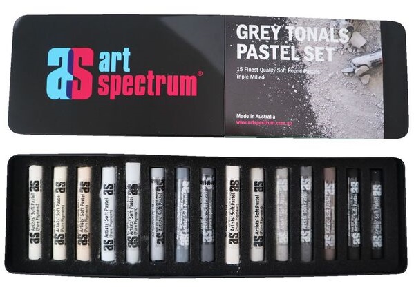Art Spectrum Soft Pastel Grey Tonal Set 15 - Click Image to Close