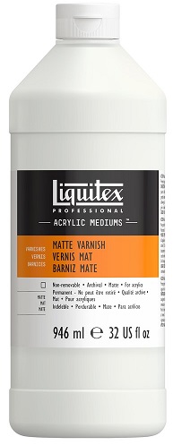 Liquitex Matte Varnish 946ml - Click Image to Close