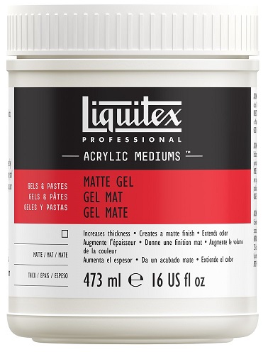 Liquitex Matte Gel Medium 473ml - Click Image to Close