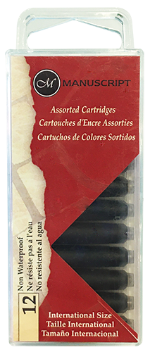 Manuscript Assorted Cartridges x12 - Click Image to Close