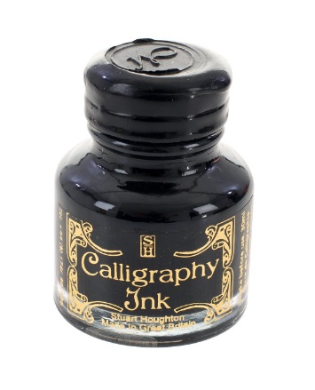 Manuscript Calligraphy Ink Black - Click Image to Close