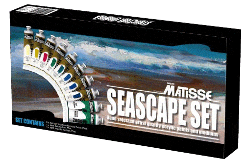 Matisse Structure Acrylic Set Seascapes Colours - Click Image to Close