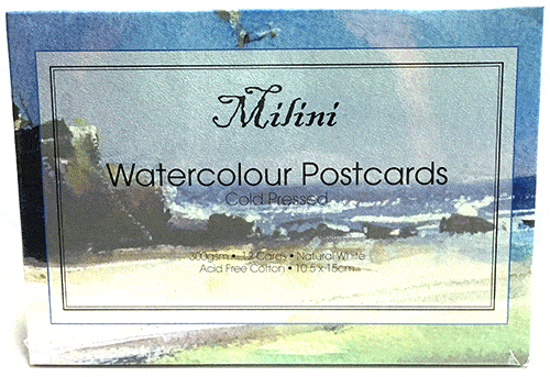 Milini Watercolour Postcards Cold Pressed - Click Image to Close