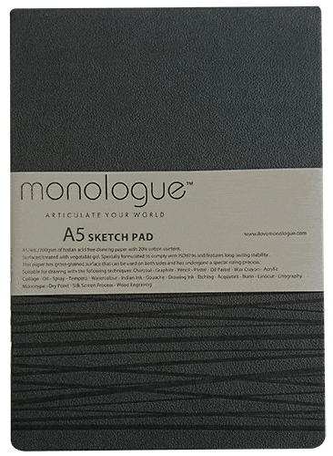 Monologue Sketch Pad Grey A5 - Click Image to Close