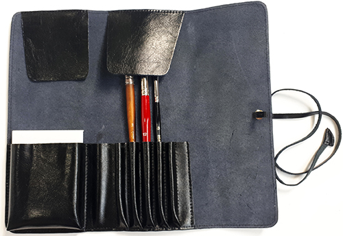 Neef Leather Brush Wallet Black - Click Image to Close