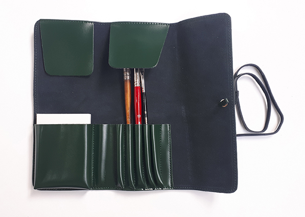 Neef Leather Brush Wallet Green - Click Image to Close