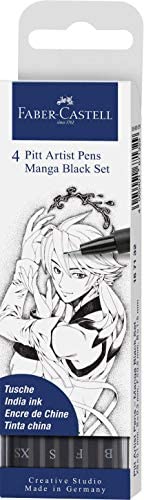 Faber Castell Manga Pitt Artist Pen Set 4 - Click Image to Close