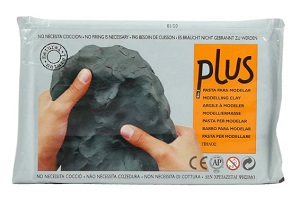 PLUS Air Dry Clay Black 1kg