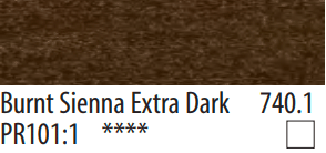 Burnt Sienna Extra Dark 740.1 Pan Pastel