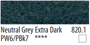 Neutral Grey Extra Dark 820.1 Pan Pastel