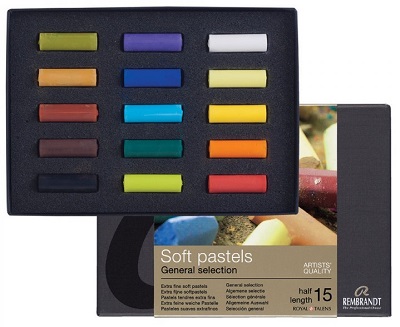 Rembrandt Soft Pastel Half Stick Set 15 - Click Image to Close