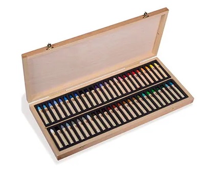 Sennelier Oil Pastel Wooden Box Set 50 - Click Image to Close
