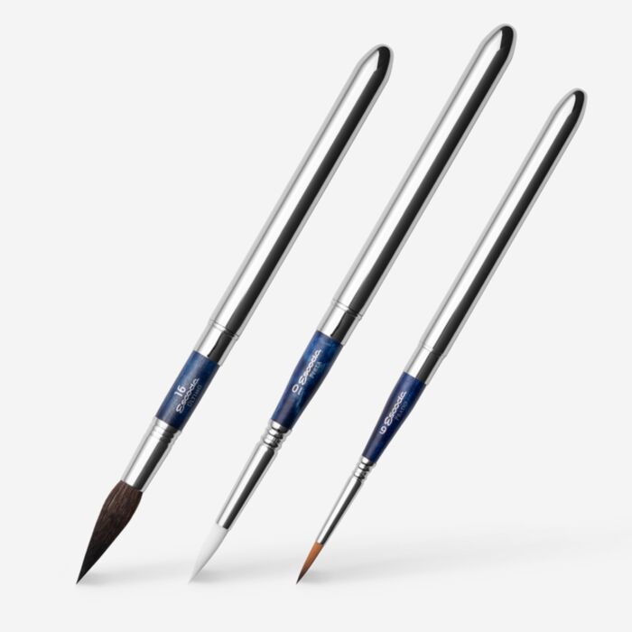 Escoda Travel Brush Set of 3 Synthetic - Blue